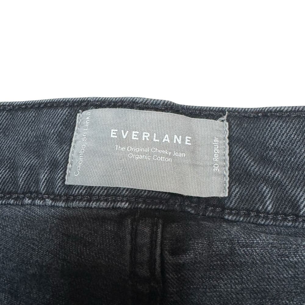 EVERLANE The Original Cheeky Jean in Washed Black Size 30 Regular Organic Cotton - Picture 4 of 9